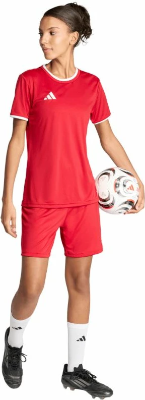 Shorce për femra adidas Entrada 26 JZ2536, të kuqe [Madhësia: M]