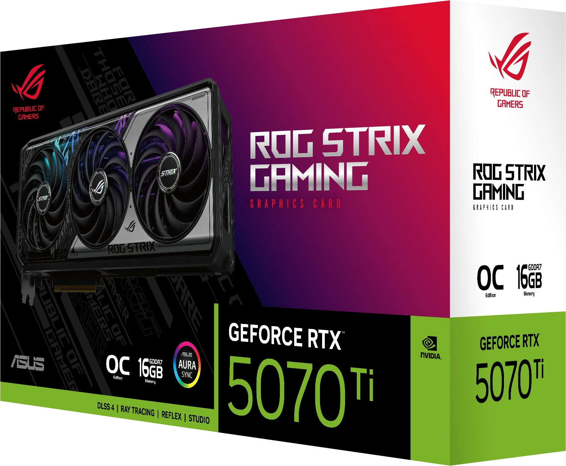 Kartelë grafike ASUS ROG STRIX RTX5070 Ti 16GB, multingjyrëshe