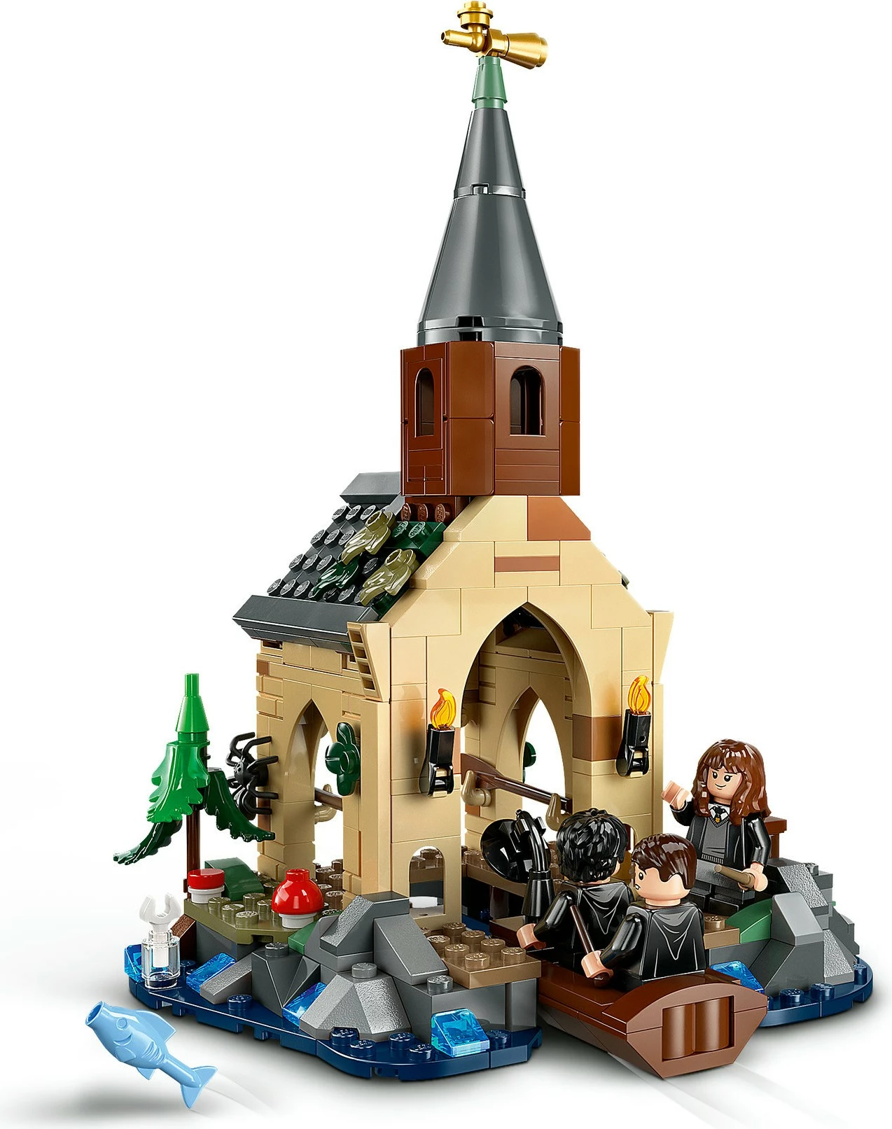 Set ndërtimi LEGO Harry Potter Hogwarts Castle Boathouse 350 pjesë, multingjyrësh