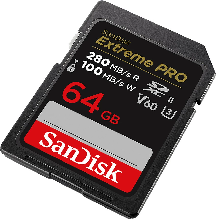 Kartelë memorie Sandisk Extreme PRO SDSDXEP-064G-GN4IN 64GB SDXC Class 10 UHS-II e zezë