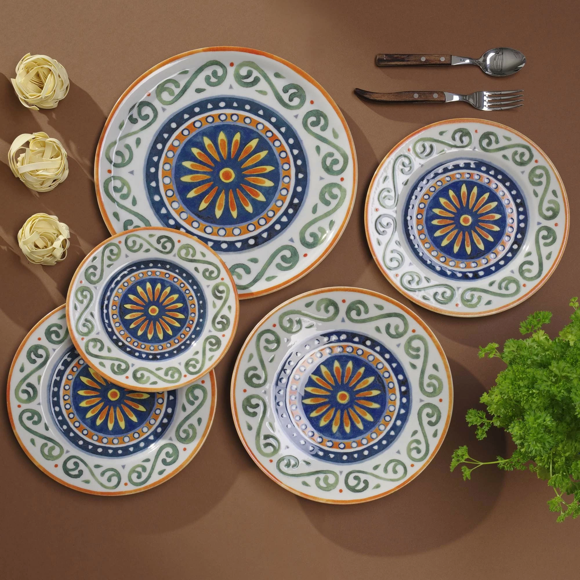 Pjatë e sheshtë Fine Dine Capri Ø210 mm, set 6 copë