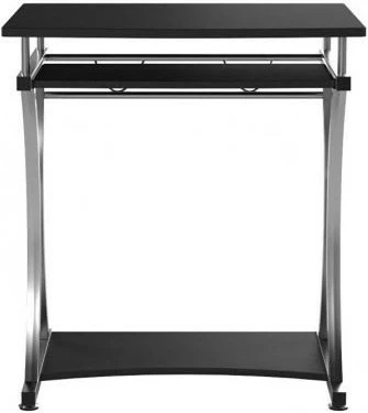 Tavolinë kompjuteri Techly 307308, me rafte, e zezë