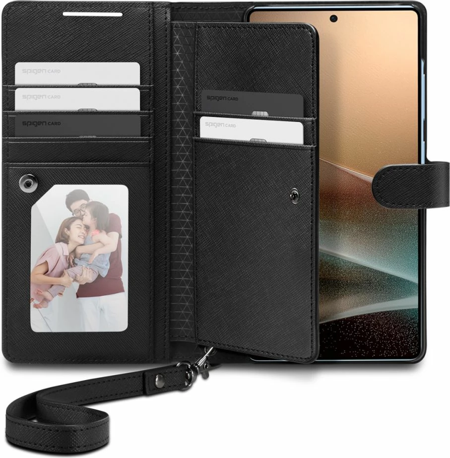 Mbështjellës Spigen Wallet S për Samsung Galaxy S25 Ultra, e zezë