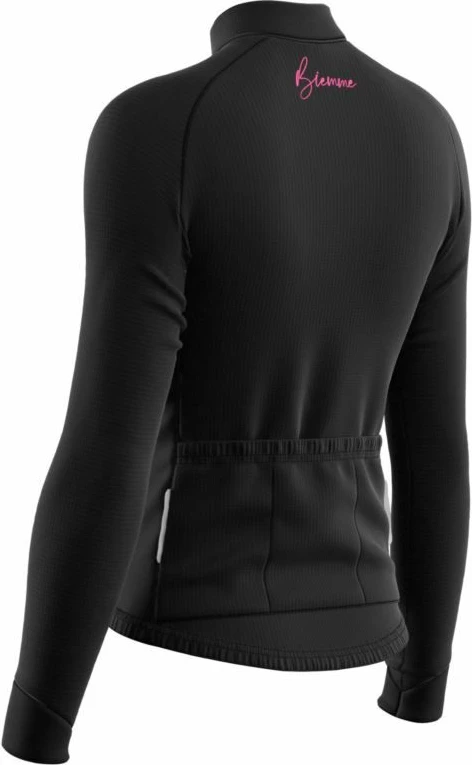 Fanellë me mëngë të gjata për biçikletë Biemme, e zezë/rozë