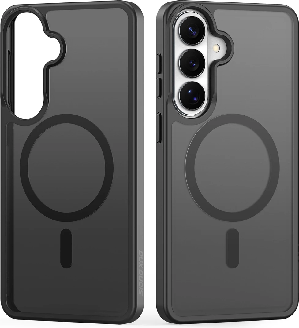 Mbështjellës Dux Ducis Yind për Samsung Galaxy S26 Plus, MagSafe kompatibil (38 magnete), TPU/PC, 2mm, e zezë, me kuti