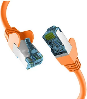 Kabllo rrjeti EFB Elektronik RJ45 Cat7, 50 m, 10 Gbit/s, LSZH, portokalli