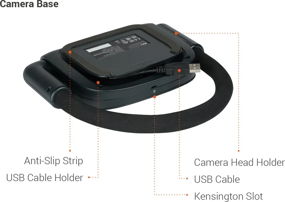 Kamerë dokumentesh AVer U70i, 4K Ultra HD, 16x zmadhim, USB 2.0, E zezë