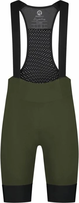 Pantallona të shkurtra çiklizmi me rripa Rogelli, meshkuj, të gjelbra