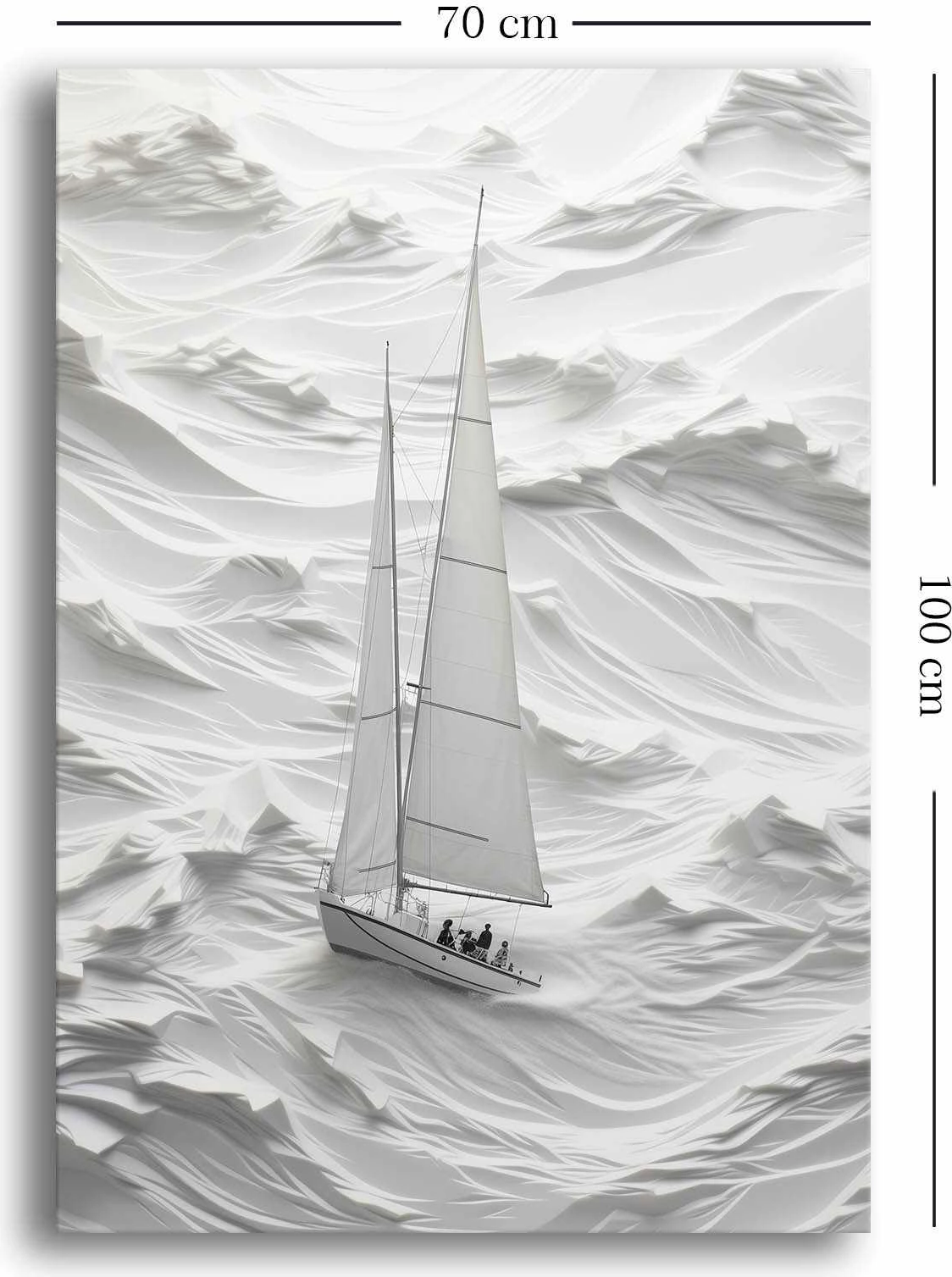 Pikturë dekorative në kanavacë, shumëngjyrëshe, Wallity, 70x100cm, Wabisabi-009