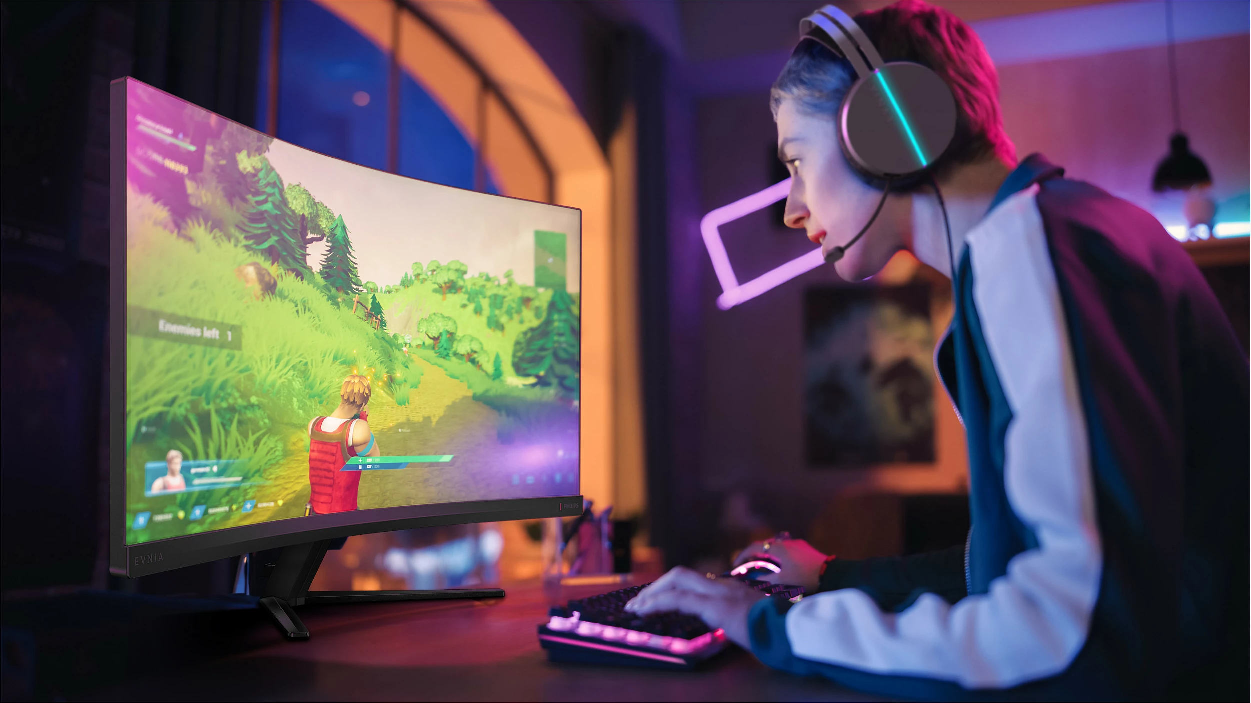 Monitor Philips 34M2C3500L, 34 inç, UltraWide, 3440x1440, Charcoal