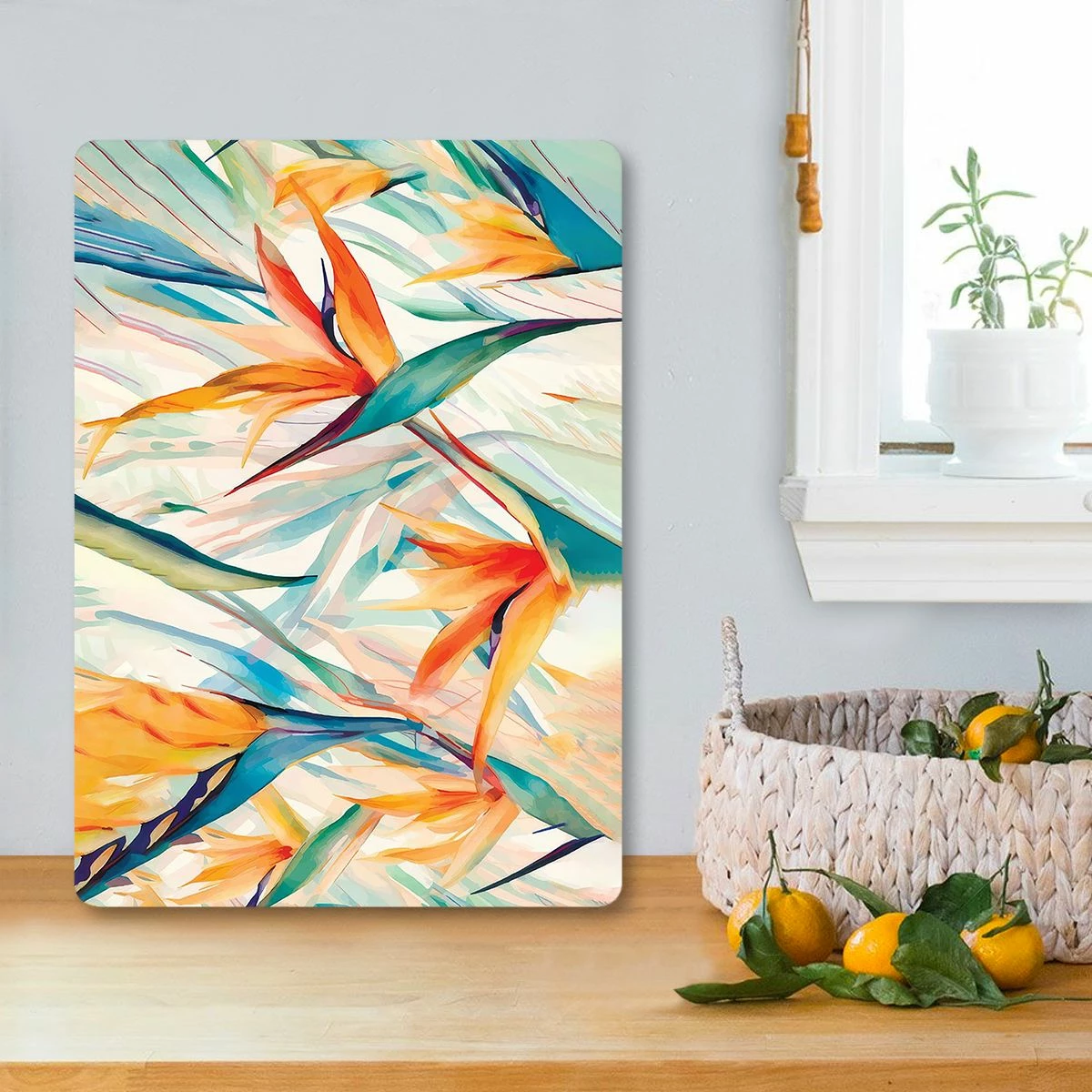 Dërrasë prerëse Hermia, qelq i temperuar, shumëngjyrëshe, Ckt72 - 3040, 30x40cm