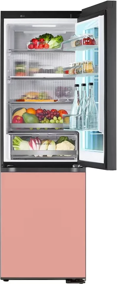 Frigorifer i kombinuar LG GBG719MDNN 352 L 187 x 68.4 cm InstaView MoodUP, e zezë/rozë