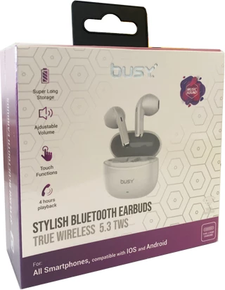 Busy Degjuse me Bluetooth Earbuds Pro bardhe 51046