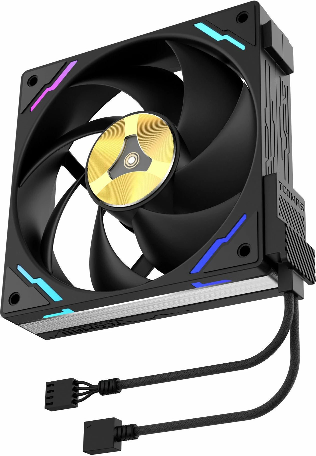 Ventilator për kasë PC Tcomas FC700 PRO 120mm ARGB PWM 3200rpm, i zi, 1 copë