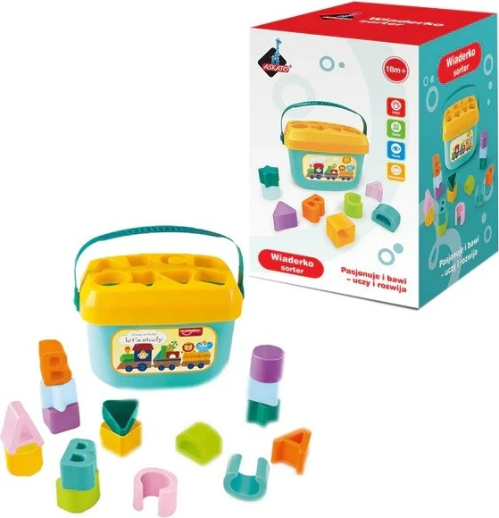 Lodër sorter me kovë ASKATO 108704, shumëngjyrëshe, për fëmijë të vegjël