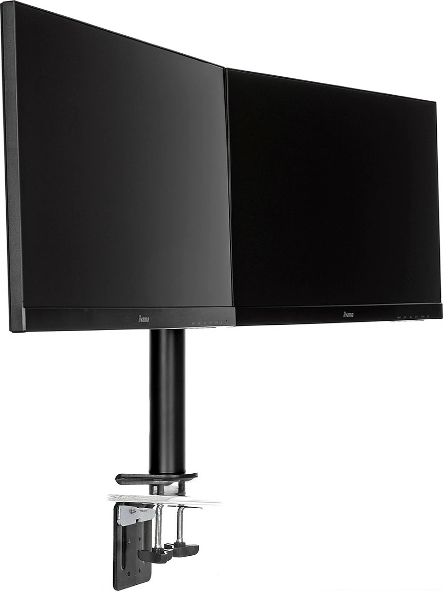 Mbajtës dual monitori iiyama DS1002C-B1, VESA 75x75/100x100, i zi
