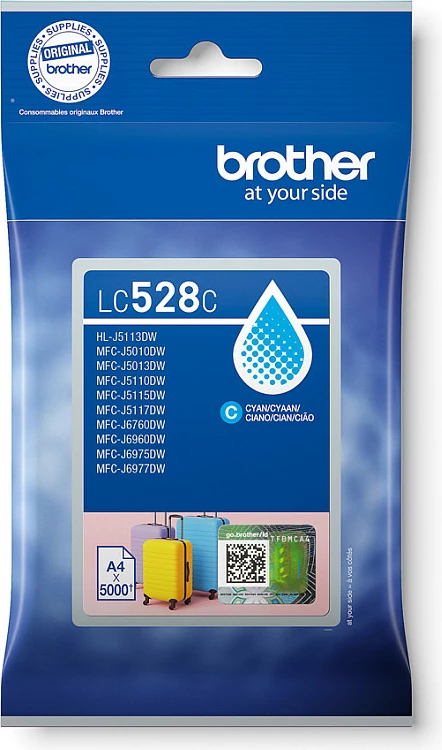 Kartrixh boje Brother LC528C, Ultra High Yield 5000 faqe, Cyan