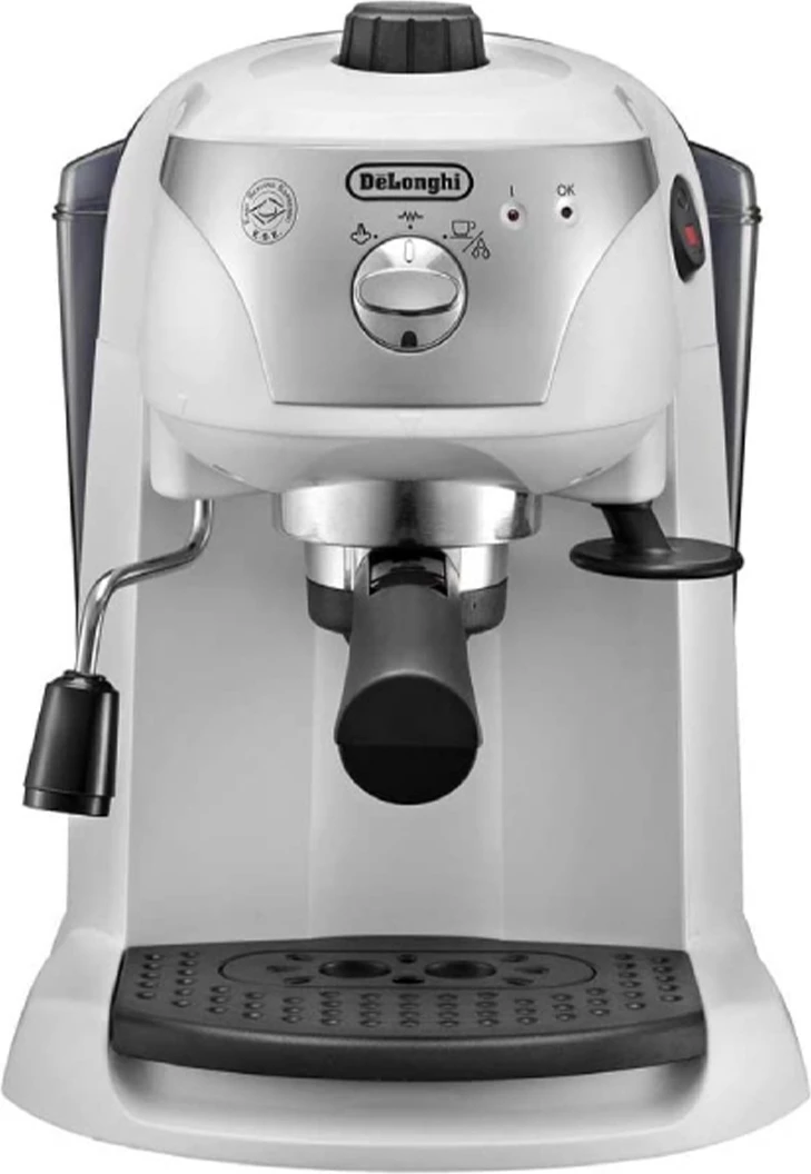 Aparat kafeje DeLonghi EC221.W pompë espresso 15 bar, 1L, 1100W, i bardhë