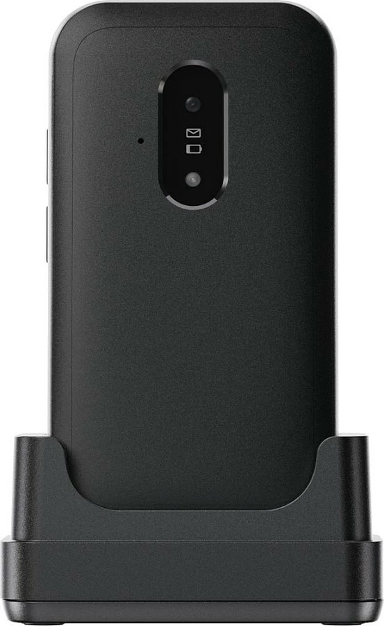 Celular Doro Leva E22, me kapak, 2.8", Single SIM, 1150 mAh, zi/bardhë