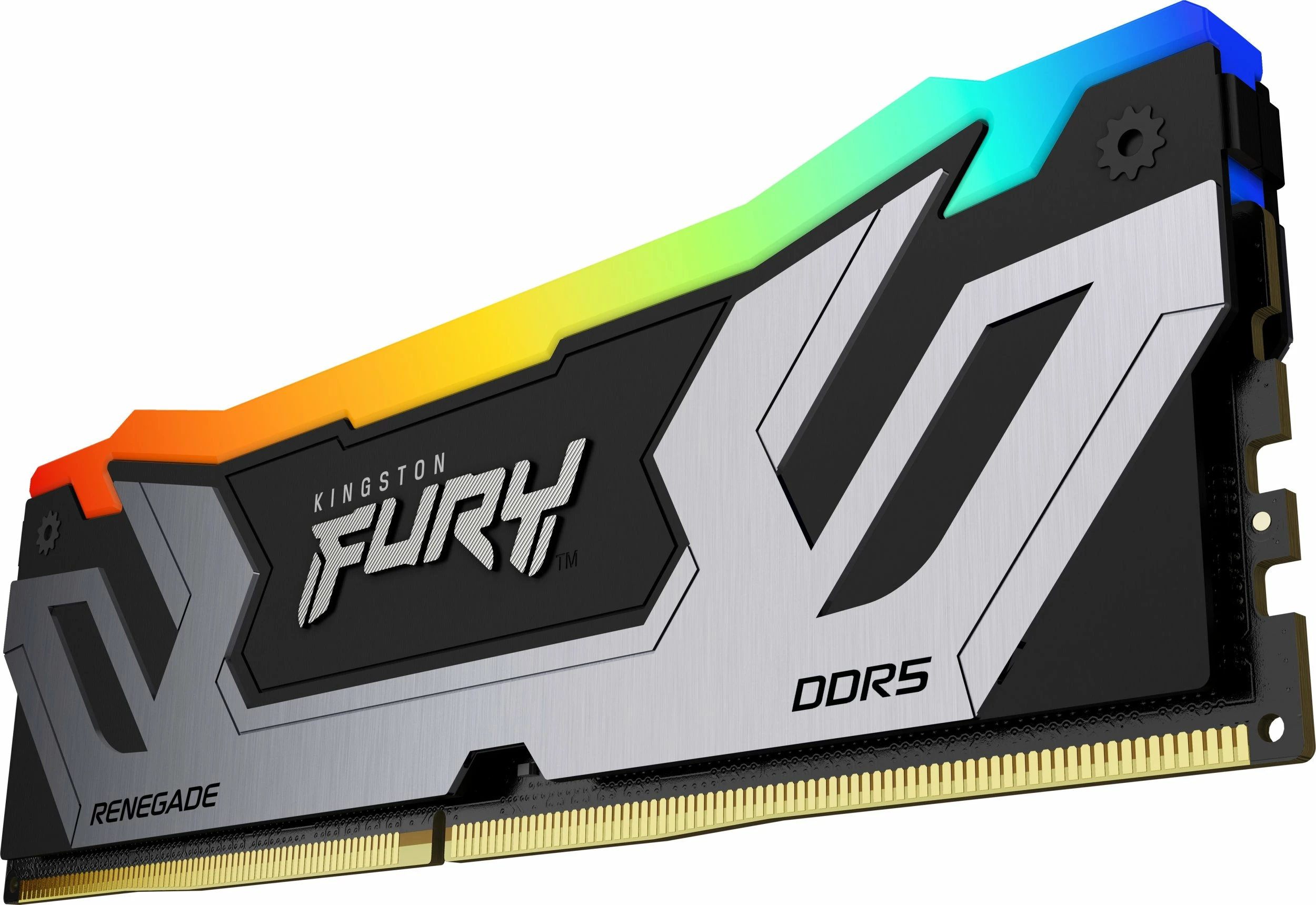 RAM Memorje Kingston FURY Renegade RGB KF584CU40RSA-24 DDR5 24GB 8400MHz CL40 1x24GB, zezë/argjendtë