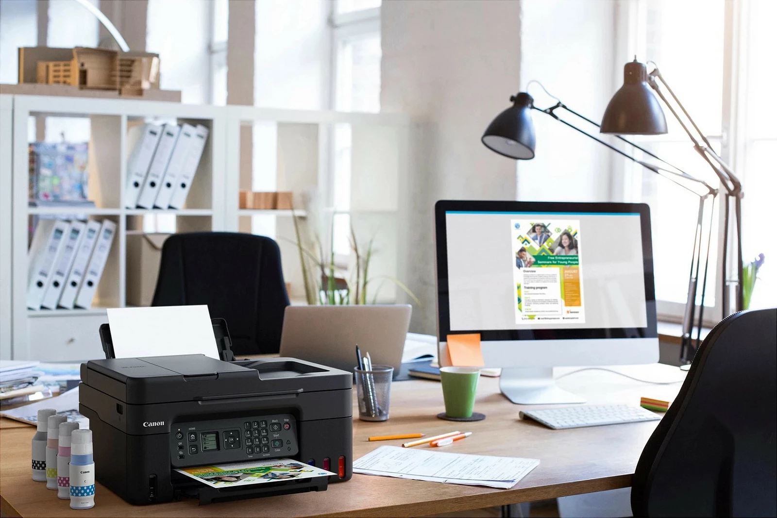 Printer multifunksional Canon PIXMA G4570 Megatank, Wi-Fi, ADF, i zi