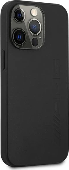 Mbështjellës Mercedes AMG Leather Hot Stamped për iPhone 13 Pro / 13 6.1", i zi