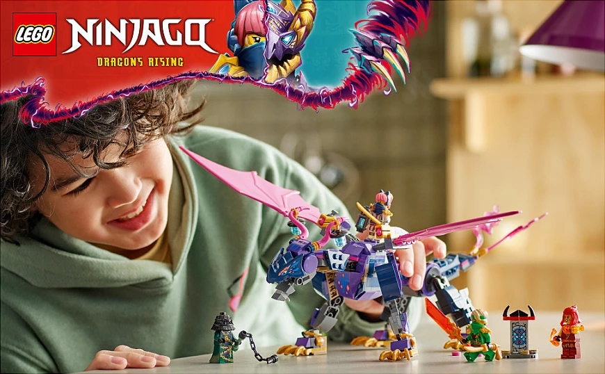 Set ndërtimi LEGO NINJAGO 71842 Rontu Master Dragon, 381 copë, 7+, shumëngjyrësh