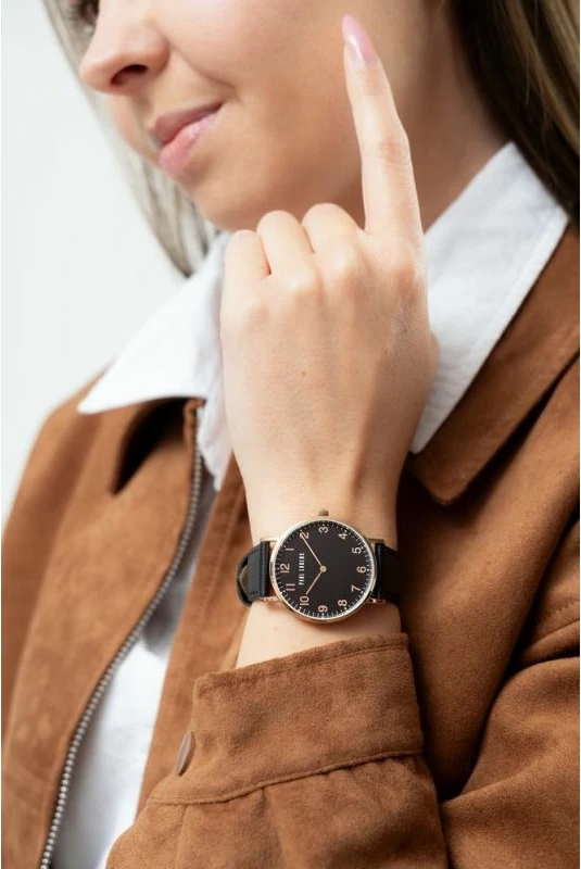 Orë dore për femra Paul Lorens, rozë gold e zezë