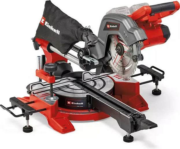 Sharrë këndore me rrëshqitje Einhell TE-SM 36/8 L Li-Solo, 36V (2x18V), pa bateri/karikues, e kuqe