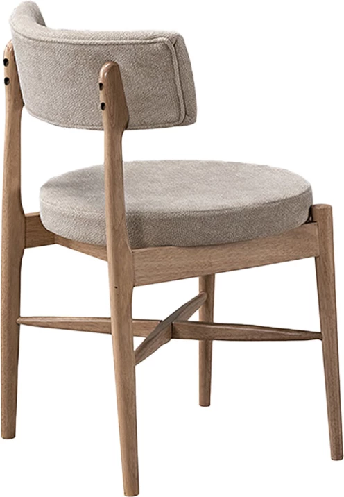 Karrige Raudi, dru kauçuku, natyrale-bezhë, set prej 2 copë, 45.5x45.5x81cm