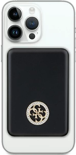 Powerbank wireless Guess 4G Strassed Metal Logo MagSafe 3000mAh, 5W, i zi