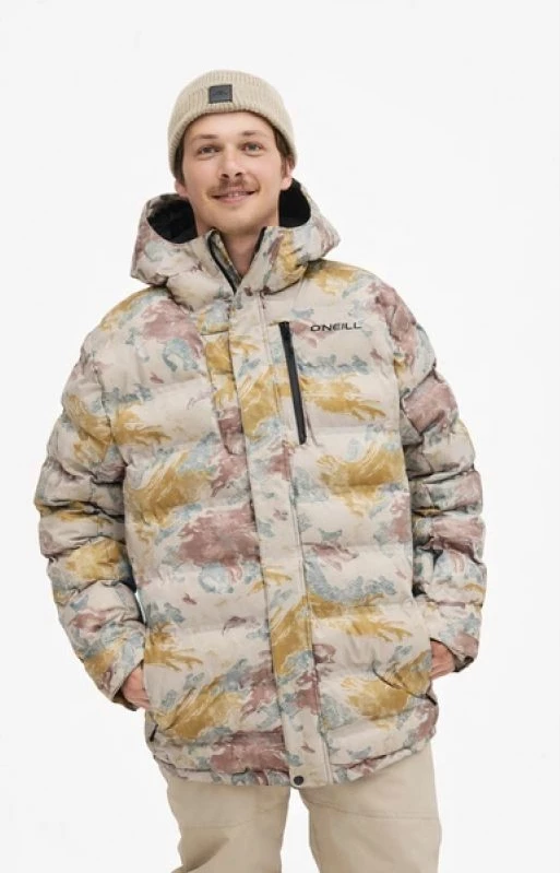 Jakne dimri për meshkuj O'Neill Xtrm Mountain Snowboard Ski 5K, bezhë