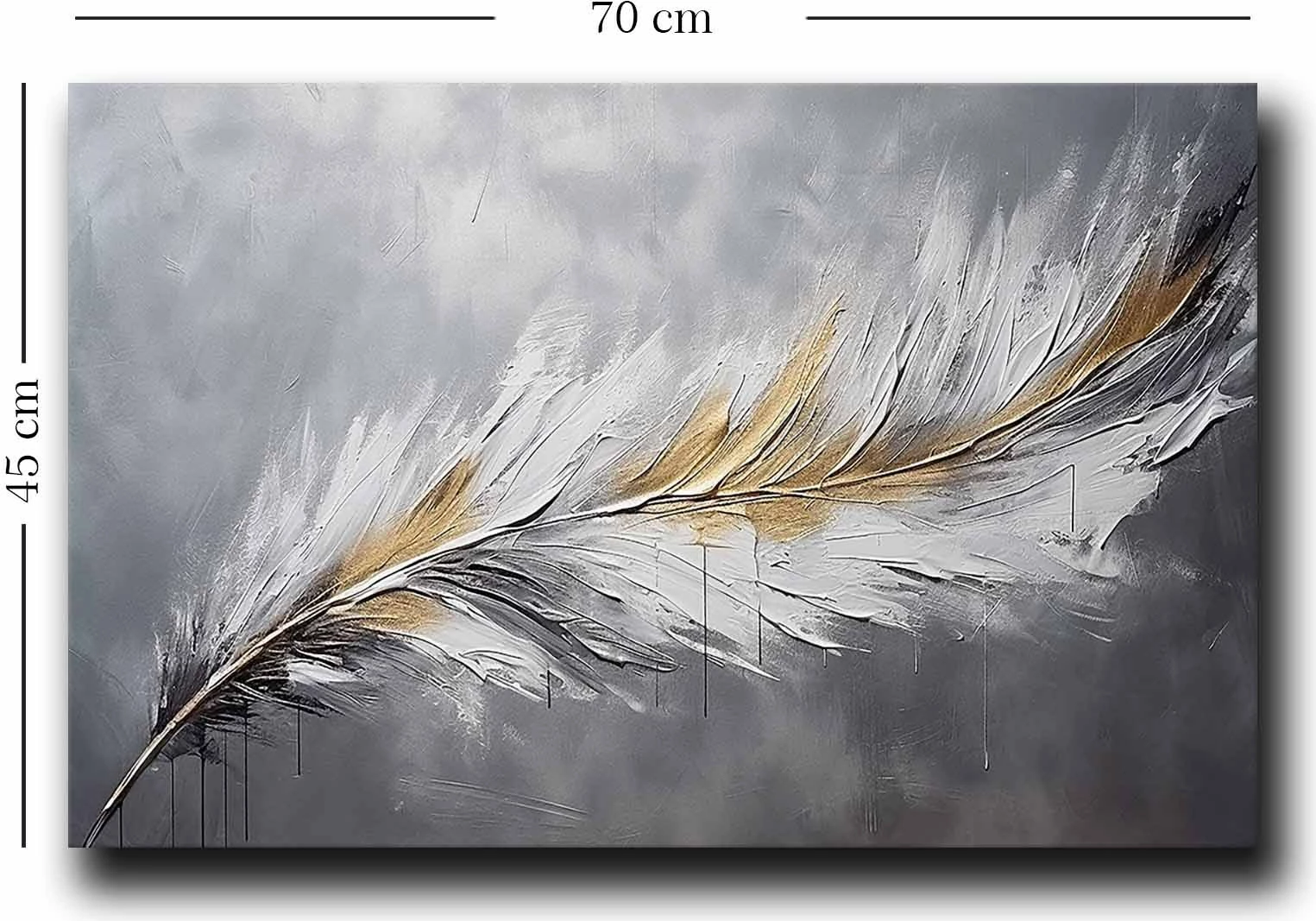 Pikturë dekorative në kanavacë, shumëngjyrëshe, 45x70cm, Wallity 4570GSC-009