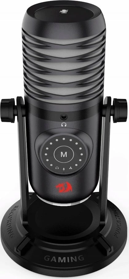 Mikrofon kondensator Redragon GM306 Stellaris, 4 mode (stereo/omni/kardioid/bidirectional), 192 kHz 16/24-bit, 3.5 mm, RGB, i zi