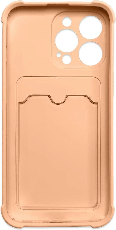 Mbështjellës Hurtel Card Armor për iPhone 11 Pro Max, silikon, xhep për kartela, rozë