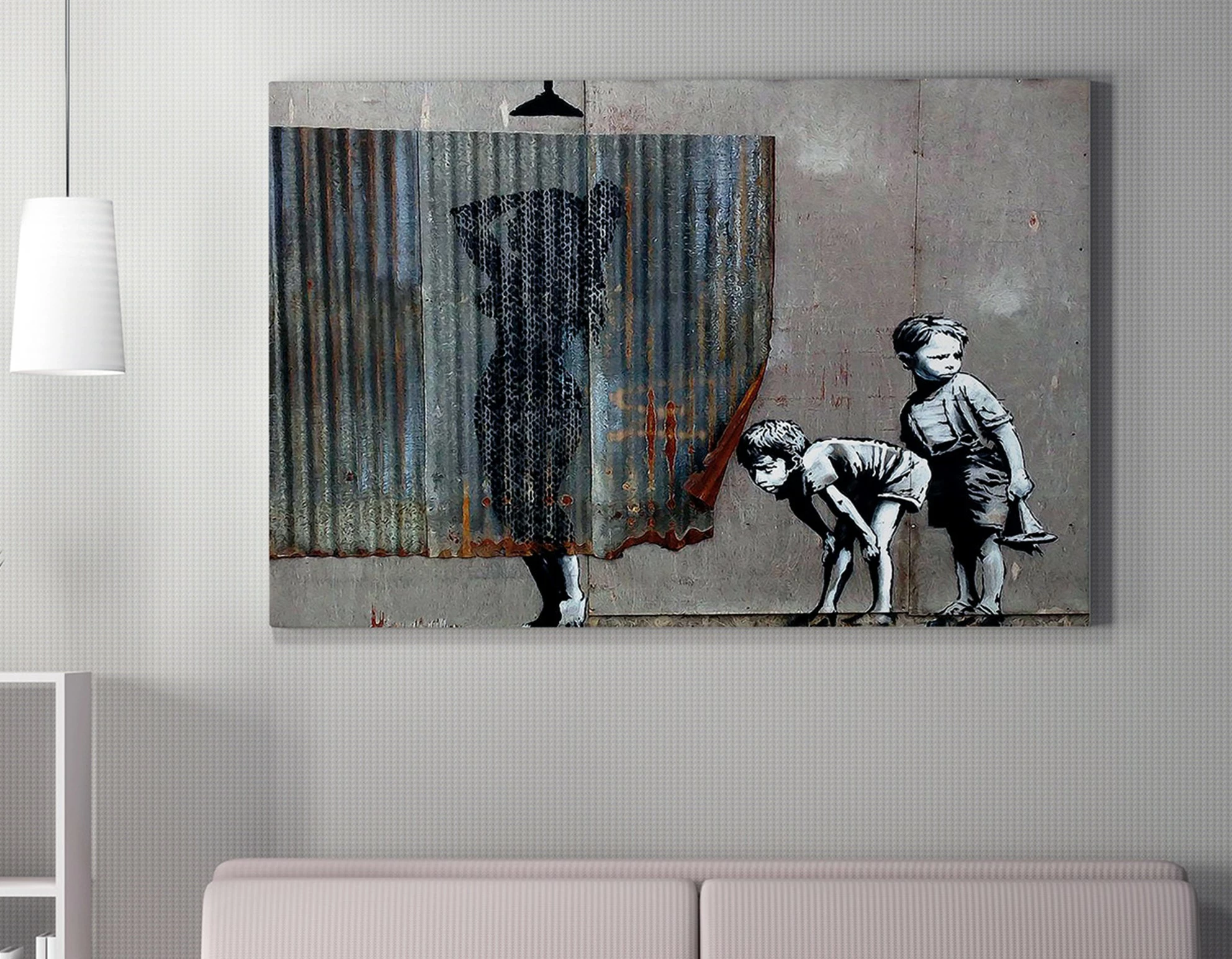 Pikturë dekorative në kanavacë, Banksy, shumëngjyrëshe, WY55, 50x70cm