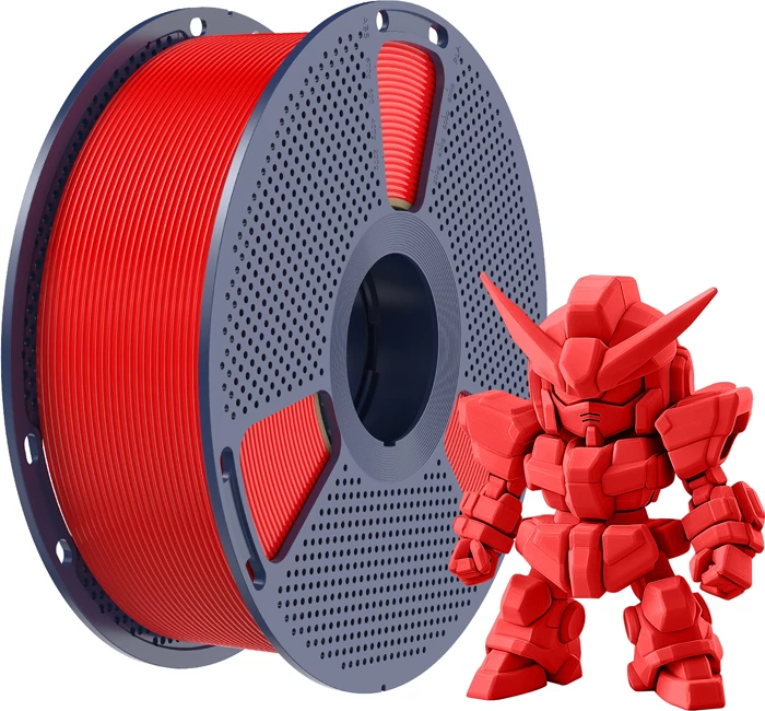 Filament për printim 3D Sunlu PLA+ 2.0 R 1.75 mm ±0.02 mm, e kuqe