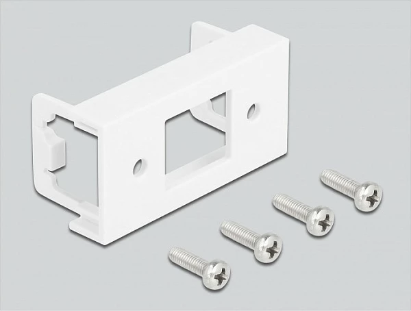 Kabllo zgjatëse rrjeti DeLOCK Easy 45 Cat6a S/FTP, RJ45 mashkull–femër, 3 m, zezë/bardhë