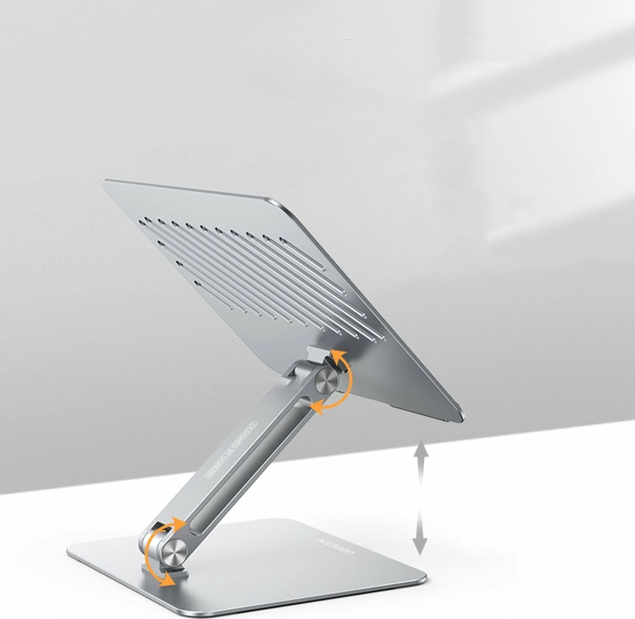 Mbajtëse laptopi Ugreen LP339, e palosshme, e rregullueshme, 13-17.3\", alumin, argjend