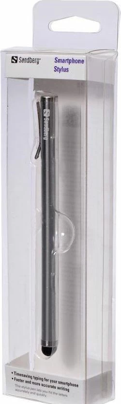 Rysik Sandberg Smartphone Stylus për ekrane kapacitive, metal, universal, argjend