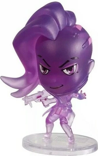 Figurë koleksionuese Activision Blizzard Cute But Deadly Overwatch Sombra (Blizzard Exclusive), vjollcë transparente