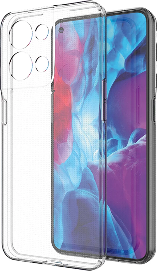 Mbështjellës Hurtel Ultra Clear 0.5mm për Oppo Reno 8 Pro, Transparent