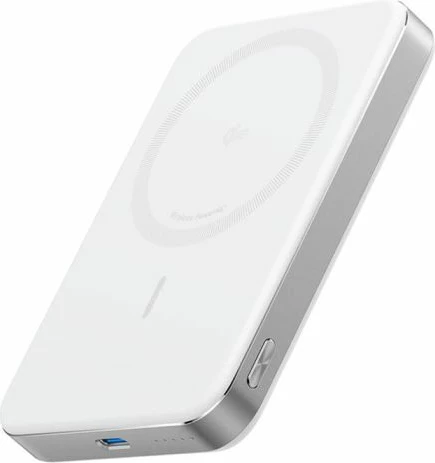 Power bank magnetik ANKER MagGo A1664H21 10000mAh, karikim pa kabllo Qi2 15W, USB-C 30W, Slim, i bardhë