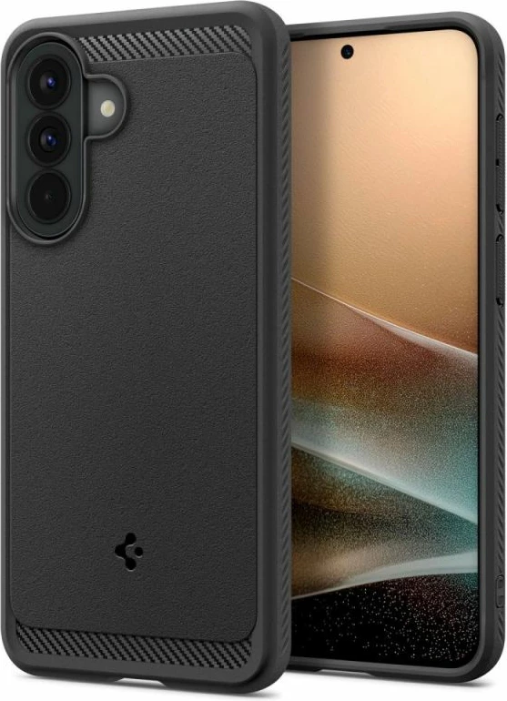 Mbështjellës telefoni Spigen Rugged Armor për Samsung Galaxy A57 5G, i zi