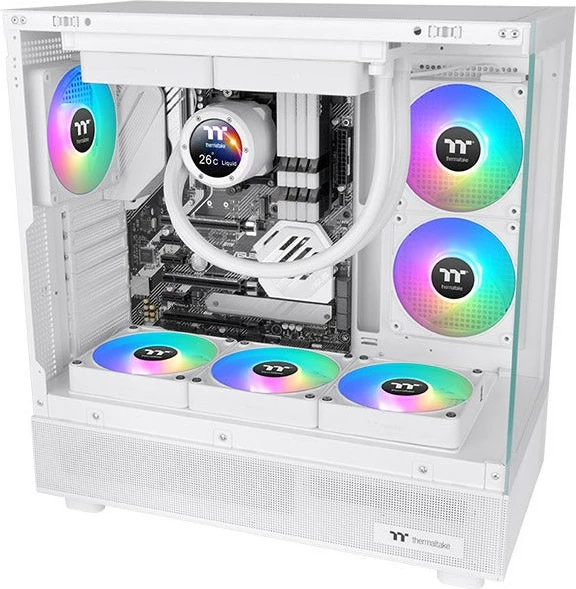 Ventilator Thermaltake CT140 EX ARGB Sync, 14 cm, 90.3 cfm, Bardhë