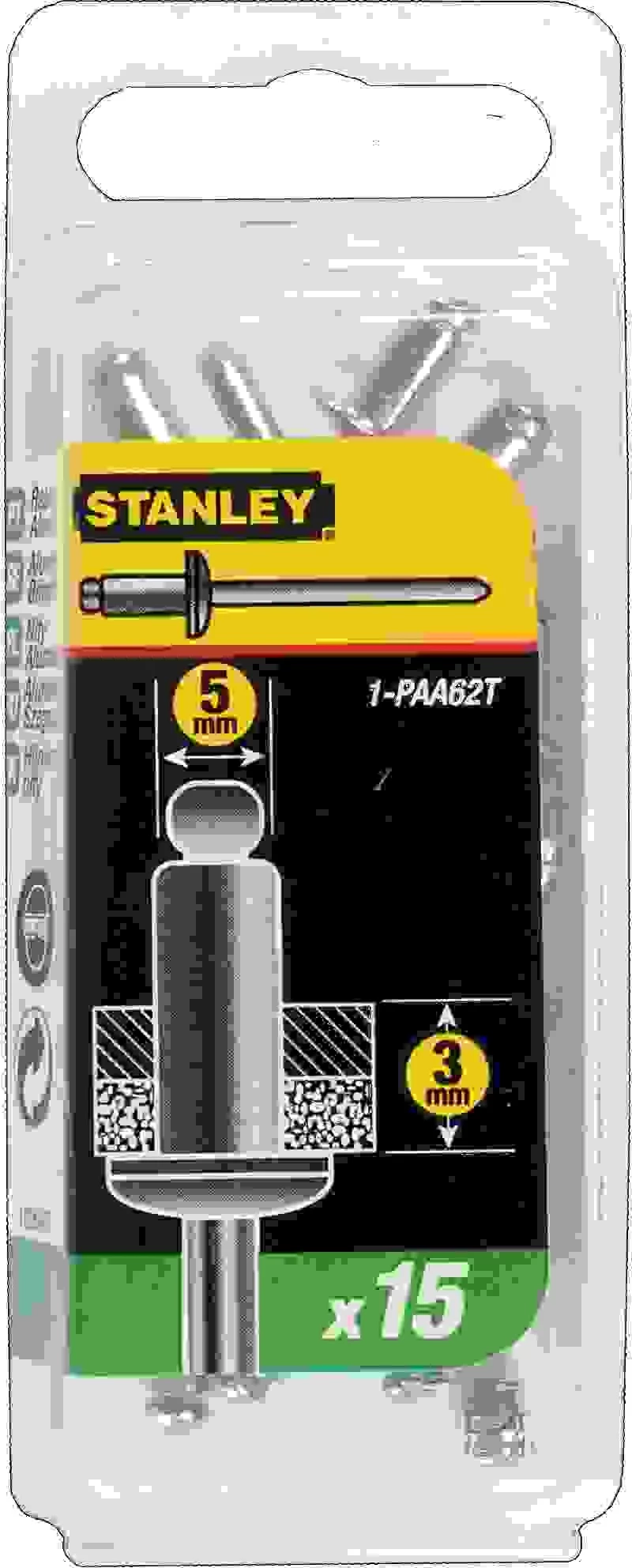 Kovice alumini Stanley 1-PAA62T 4.7 x 3 mm, 15 copë
