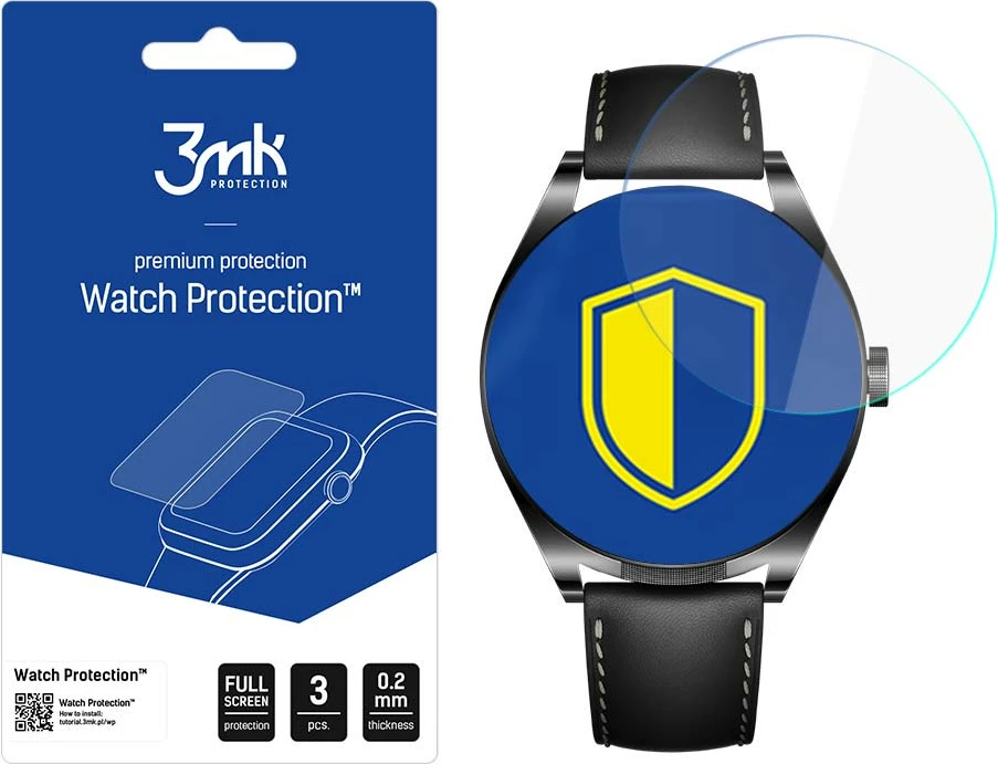 Mbrojtës ekrani për smartwatch 3mk Watch Protection ARC për Huawei Watch Buds, 0.2mm, 3 copë