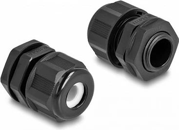 Bllokues kablli DeLOCK EX M16, IP68, 5-10 mm, 2 copë, i zi