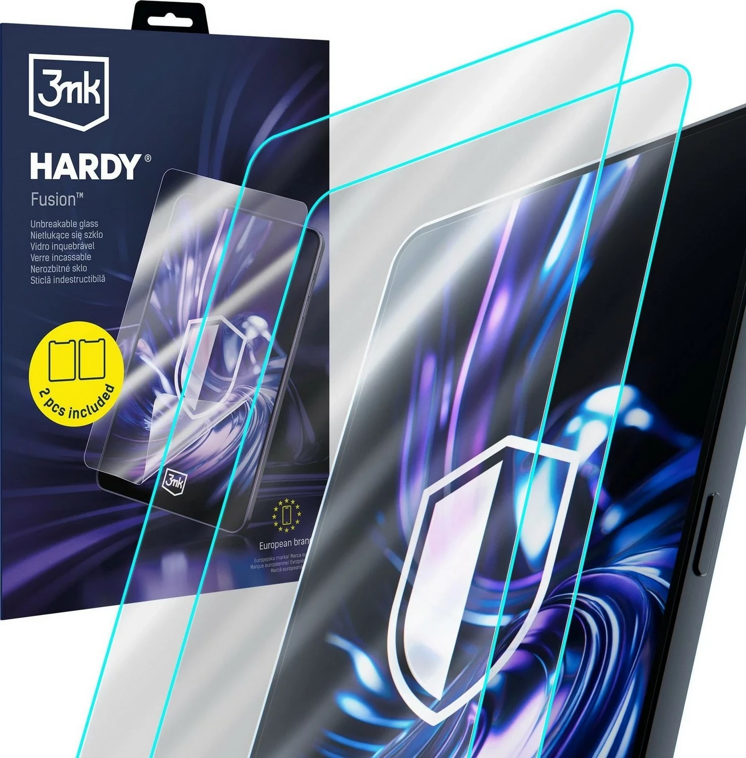 Xham mbrojtës 3MK HARDY Fusion për Microsoft Surface Copilot+ 13", 2 copë, transparent