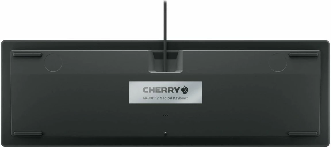 Tastierë mjekësore Cherry AK-C8112, Full-size, Wired, USB, IP68, e zezë, e bardhë